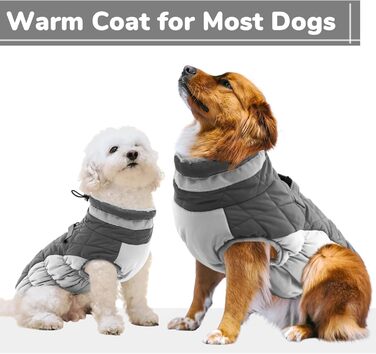 Водонепроникний зимовий одяг для собак - куртка для дрібних порід (Даксель, Бульдог, Чихуахуа) сірого кольору