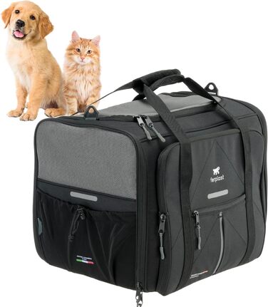 Переноска для собак та котів Ferplast Voyager M, чорна, 50x35x37 см, до 15 кг