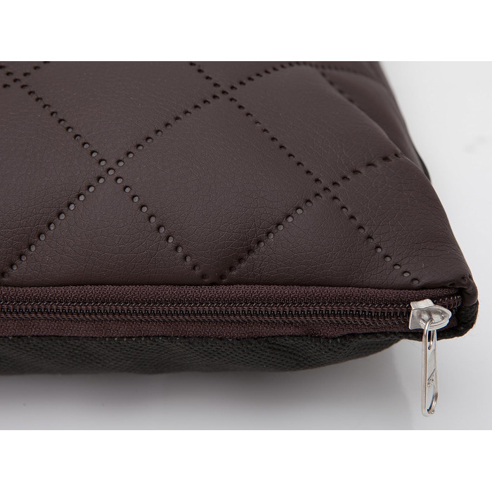 М'яке ліжко для собак Eite: комфортне халатне ліжко для домашніх тварин 54x37 см, коричнева еко-шкіра