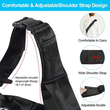 Сумка-переноска для собак, регульована, до 10 кг – зручна, для активного відпочинку з собаками та котами, для виїздів та прогулянок (чорна)