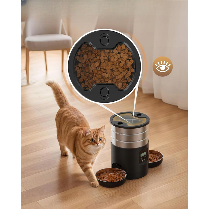 Автоматичний годувальник для котів та собак Grookpet PRO, 5 л