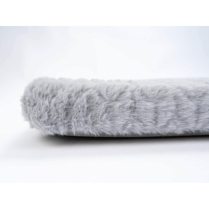 TrendPet VitaBed Style - ортопедичне ліжко для собак, штучна шкіра, плюшеве всередині (80x70 см, сірий)