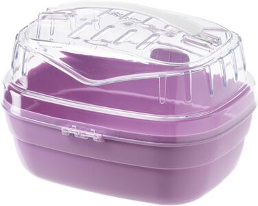Клітка-переноска Ferplast Aladino Large для хом'яків та дрібних гризунів, рожева 36x26x23 см