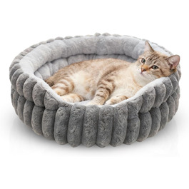 Лежанка для котів та собак, лежанка-софа для тварин, знімна та миюча, неслизька, для котів та собак (Сірий, S)