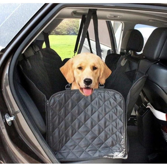 Захисний килимок для автомобіля Asato для собак та котів - водовідштовхувальний, з кишенею для аксесуарів