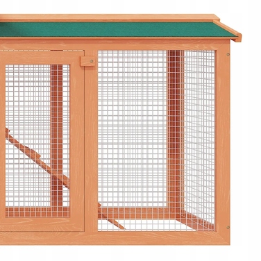 Будник для кроликів 145x45x84 см, зелений