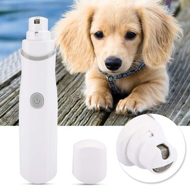 Електричний точило для собачих кігтів Yctze Leiser - точило для кігтів та догляду за ними, акумуляторний, для домашніх тварин (Сірий)