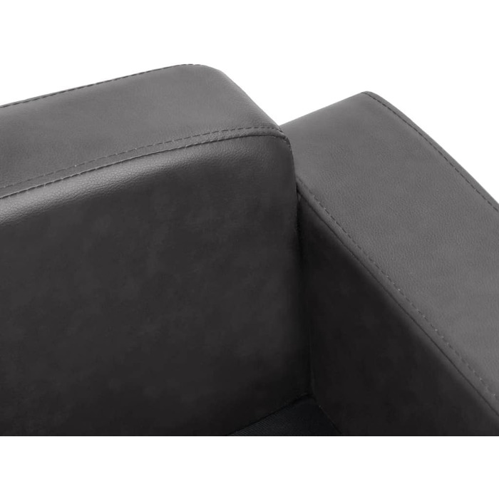 Диван для собаки vidaXL сірий 80x50x40 см штучна шкіра, лежак для тварин