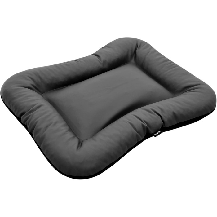 Крісло-ліжко для собак середніх порід Ella від 4L Textil: водостійке, з штучної шкіри, 90x70 см, графіт