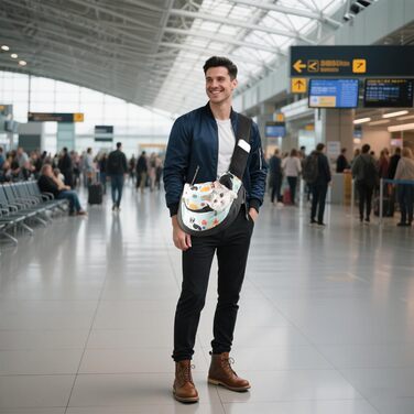 Сумка-переноска для собак та котів ALLSOPETS, блакитний Corgi, S, для подорожей та кемпінгу