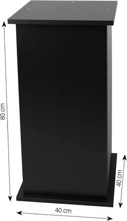 Тумба sera 80 см з дверцятами чорна для акваріума Scaper Cube