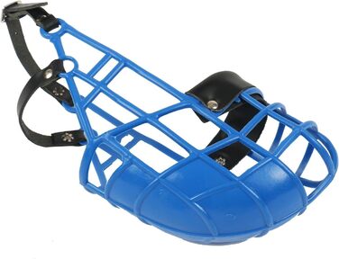 Нашийник-маска для грейхаундів (довгоносі) 101 Windhund – легкий, дихаючий, безпечний для прогулянок, ветеринара та захисту від отруєнь. Міцний та довговічний. Синій.