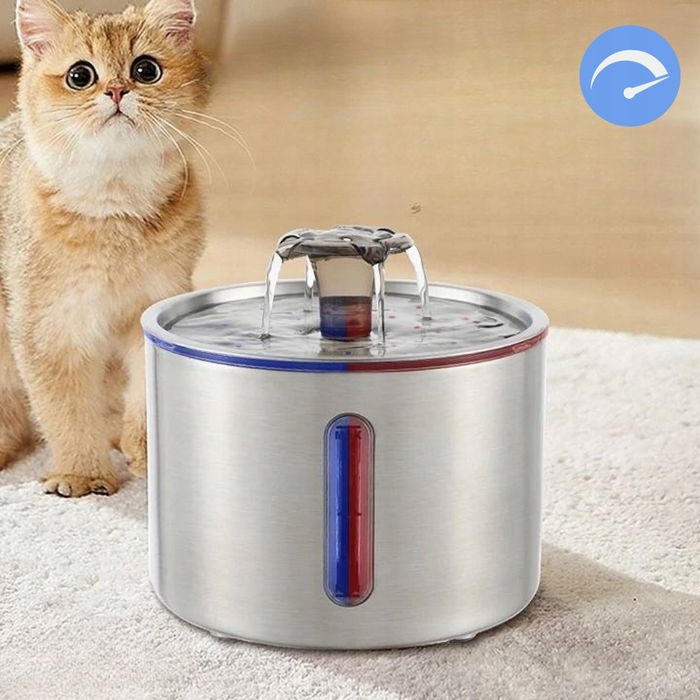 Фонтан-поїлка для тварин Els Pet, метал, 2500 мл