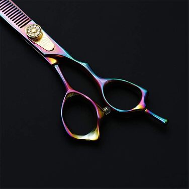 Набір ножиць для грумінгу домашніх тварин 7.0 дюймів, професійні ножиці з нержавіючої сталі для собак, ножиці для розрідження шерсті, легкі та гострі, для грумін-салонів