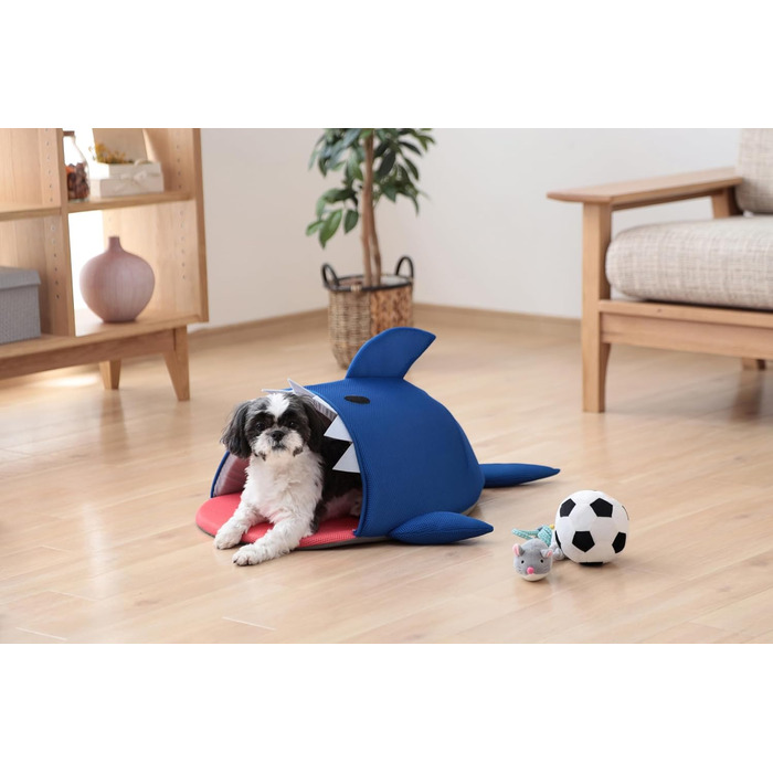 Килимок для собак Iris Ohyama, килимок-корзина, миючий, з бортиком, 40x69x12 см, протиковзкий, PCB-20P, літній стиль