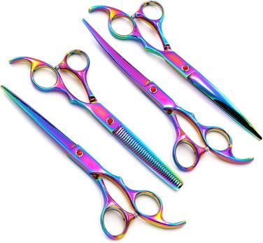 Набір професійних ножиць для грумінгу собак 6CR Edelstahl, набір для догляду за тваринами, ножиці для собак та котів