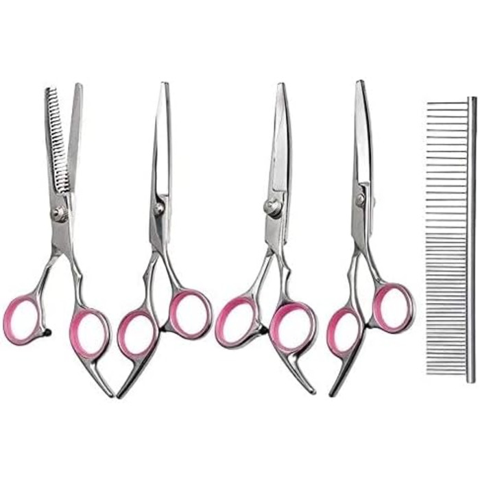 Набір для грумінгу собак та котів: професійні ножиці, тример, щітка, для догляду за шерстю