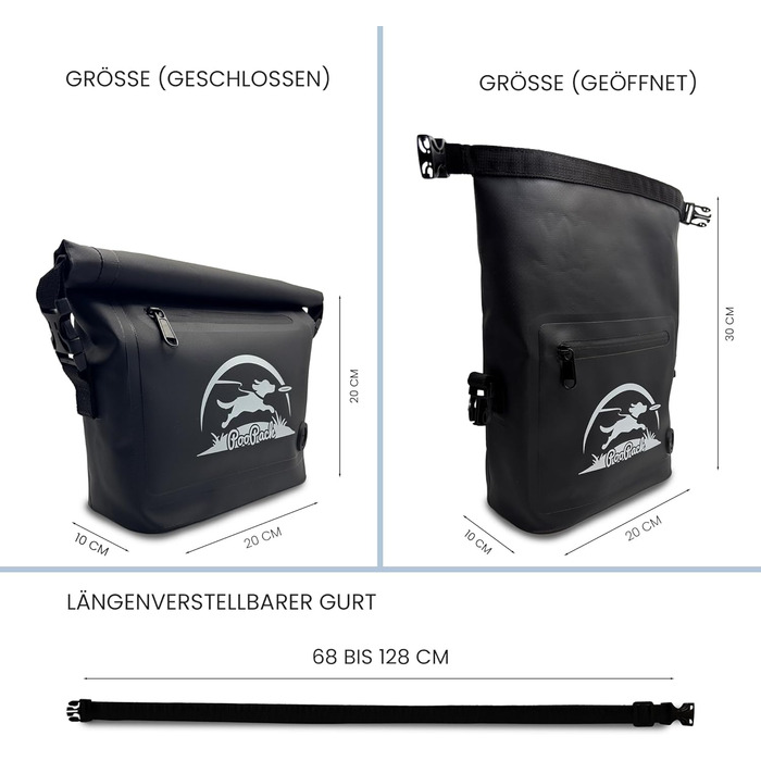 Таліас Лекерліташе – водонепроникна сумка для прогулянок з собакою з відділенням для герметичних відходів – сумка для дресирування собак, яку можна носити через плече або на поясі – сумка для корму та ласощів для собак