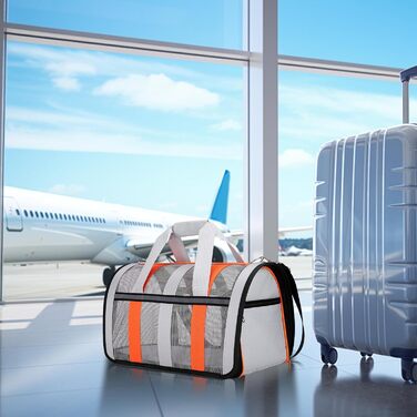 Складана переноска для тварин: зручна переноска для собак та котів з вентиляцією, м'яка сумка для обличчя, легка переноска для подорожей літаком та прогулянок