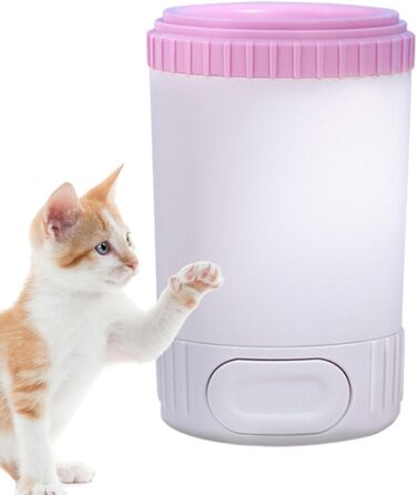 Миска для миття лап собак, силіконовий скребок для лап домашніх тварин - рожевий, для великих та малих собак