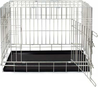 Клітка для собак Lords & Labradors, розмір L, срібляста
