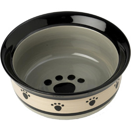 Керамічна миска PetRageous Metro Paws для котів і собак, 16,25 см, мультиколір, підходить для мікрохвильовки та посудомийки