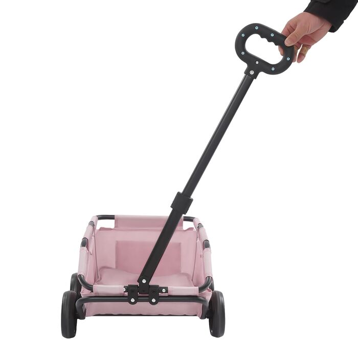 Візок для собак, складаний, Mini, рожевий: зручний для маленьких собак до 7.5 кг, 86x51x35 см