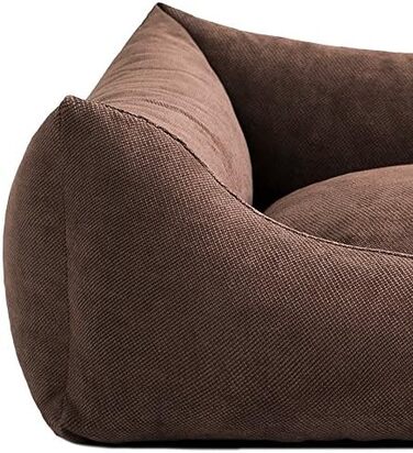 Leo4dog Диван-лежак для собак Sofa Sun, 6 розмірів, 4 кольори, м'яке собаче ліжко, подушка, диван, кошик, XXXL 140x105 см, коричневий