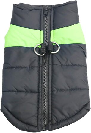 Теплий зимовий одяг для собак Idepet: водонепроникна куртка для маленьких, середніх та великих собак, котів (M, Зелений)