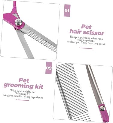 Професійні ножиці для грумінгу собак Milisten: високоякісні інструменти для догляду за шерстю собак та котів з нержавіючої сталі