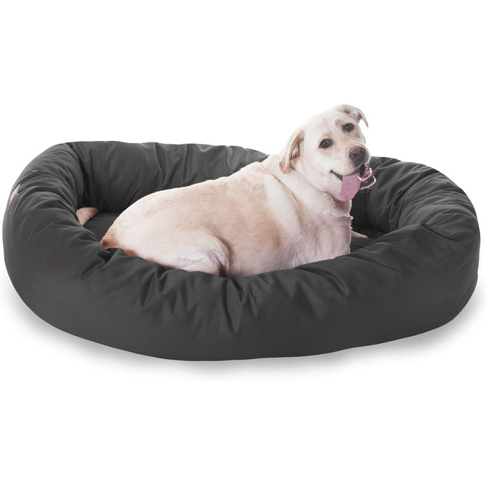 Лежак для собак Majestic Pet Bagel, 24 дюйми, сірий