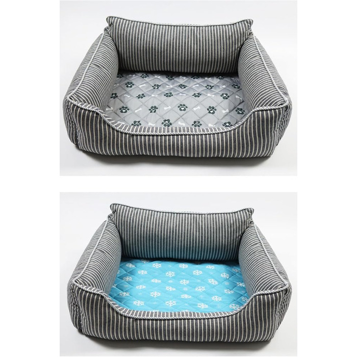 MISSMAO Клімат-матрац для собак, охолоджуючий килимок для тварин, неслизький, сірий, XXL (150x90 см)