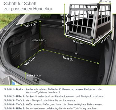 Транспортна переноска для собак Juskys Alu M - алюмінієва переноска для собак, 69x54x51 см, міцна та легка у догляді