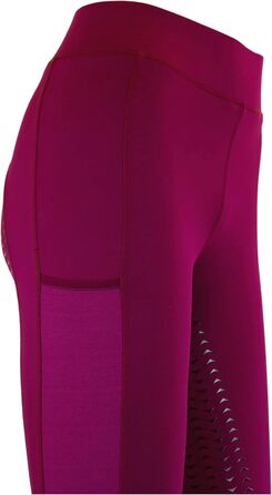 Лазура - Рідлегінги для жінок та дівчаток Emilia | Повний силіконовий покрив | Рідлегінги з 2 бічними кишенями для телефону | Рідлегінги в п'яти кольорах | Розміри 116-176 та 34-46, колір: Cranberry