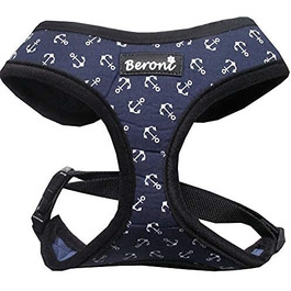 Шлейка для собак Softgeschirr, шлейка для грудей Anker Maritim, регульована, для відпочинку, літо (L (37-42см), M)