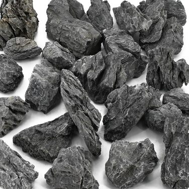 Натуральний камінь Seiryu-Felsenstein 11 LB для акваріума, декор з натурального сланцю 3-8 дюймів для акваріумів, ландшафтного дизайну, мініатюрних садів, феєричних композицій