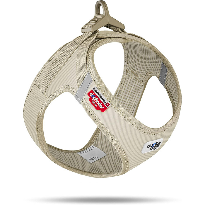 Шлейка для собак Curli Clasp Cord Tan M - зручна та надійна шлейка для собак середніх розмірів
