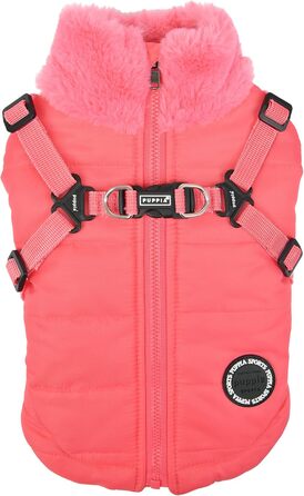 Пупа Теплая куртка для собак маленьких та середніх порід - Donavan - комфорт і затишок - рожева, XXL