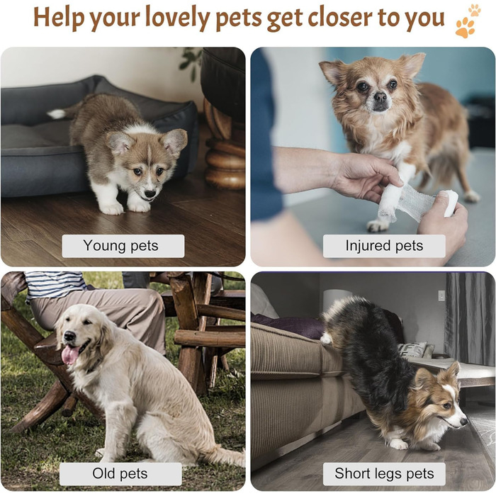 Сходинки для собак Trhillsbrad Breiter 3 ступені, 30 см, для маленьких собак, з антиковзким покриттям