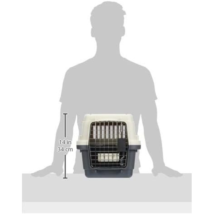 Транспортувальна переноска для тварин Ribecan L-50 IATA, 50x33x33 см