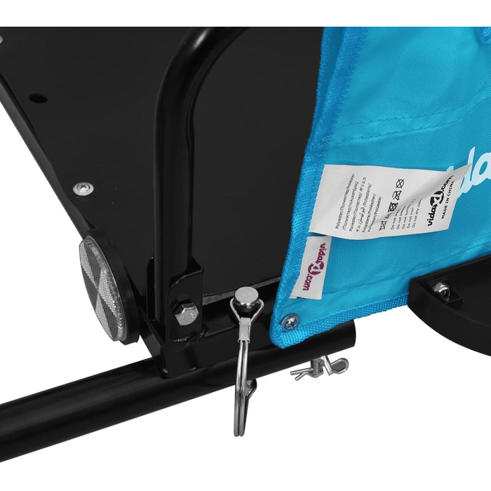 Причіп для велосипеда ARKEM, блакитний, з тканини Oxford та сталевим з'єднувачем