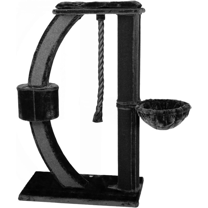 Кігтеточка для котів Granville XXL - велика, сіра, 157x60x170 см, для великих порід (Mainecoon)