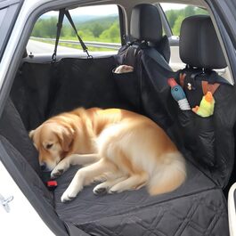 Захист для автосидіння для собак Maxetodo: водовідштовхувальний, антикіготковний, з сумкою та ременями безпеки. Підходить для всіх авто, SUV та вантажівок.