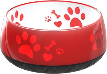 Миска для собак Elropet: маленькі та великі породи, миска для корму та води, нековзна, S 330 мл, червона
