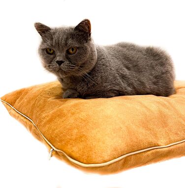 Подушка для собак, м'яка та зручна, з велюру, 60x40 см, зелений (M)