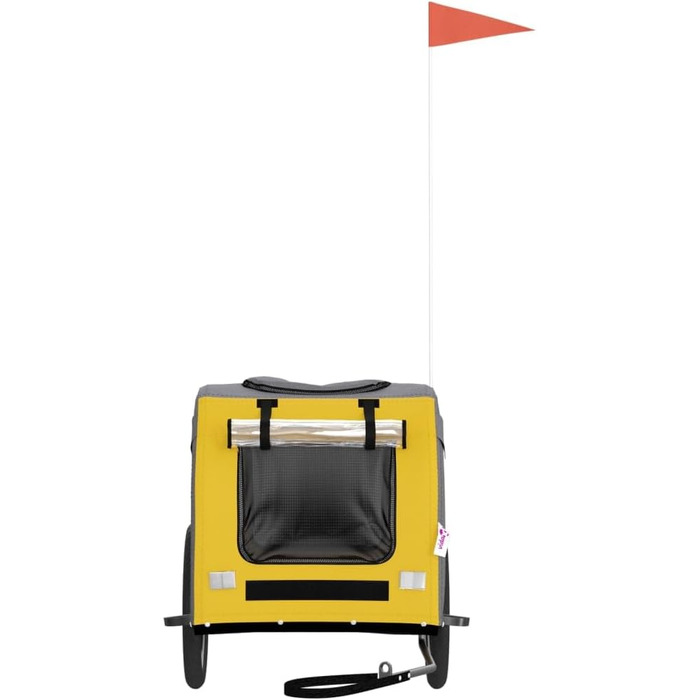 Festnight Причіп для велосипеда, переноска для собак, вантажний причіп для велосипеда, 45 кг, 125 x 64 x 66 см, сірий та чорний