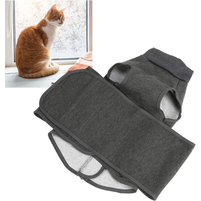 Жакети та жилети для собак від тривоги: комфортний одяг для собак, що переживають тривогу, зняття тривоги, заспокійлива жилетка-обгортання, дихаюча тканина, розмір S