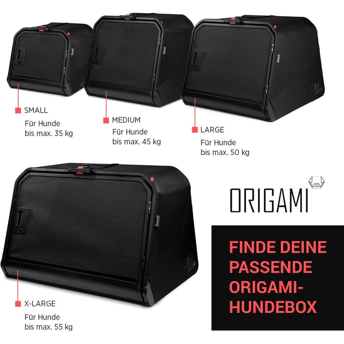 Транспортна переноска для собак 1one1 Origami Medium | Алюмінієва переноска для собак в авто | Складана переноска для собак з тестуванням на авіакатастрофи | Переноска для собак з алюмінію та текстилю до 45 кг