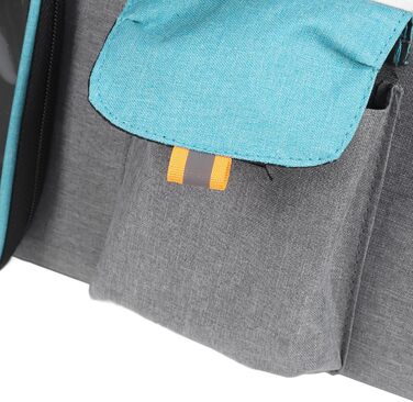 Трансформер для тварин XOYIXOYI: дихаючий рюкзак-переноска для котів та собак, велика місткість, легкий у догляді, для прогулянок на вулиці (сірий та блакитний)