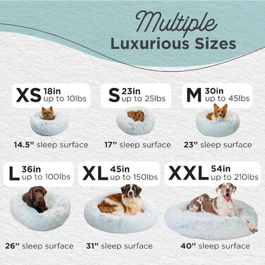 Круглий лежак для тварин Best Friends by Sheri Calming Donut - заспокійливий, 91 x 91 см, Frostgrau (Сірий)